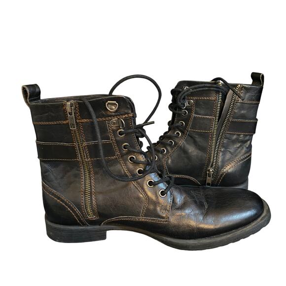 AUSTIN GREY ROCKCASTLE Genuine LEATHER Men’s Bootie Laces Zippers BUCKLES 9.5 main image 7